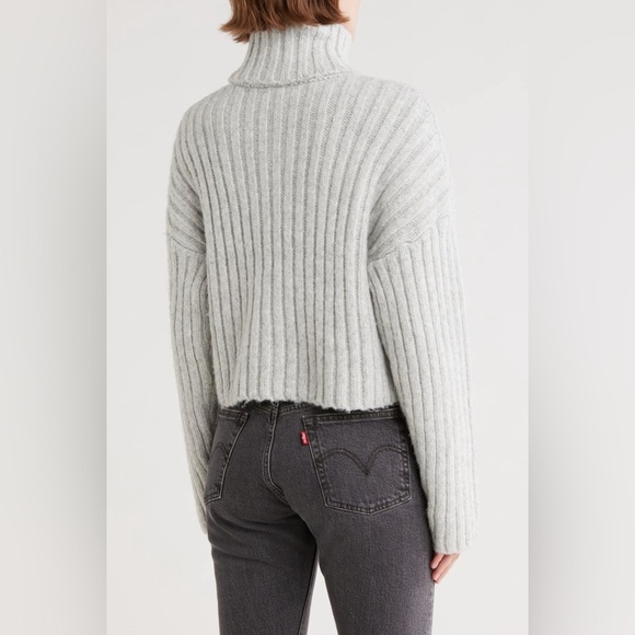 NWT Topshop Cozy Gray Turtleneck Sweater Long Sleeve Varied Sizes - Picture 3 of 16